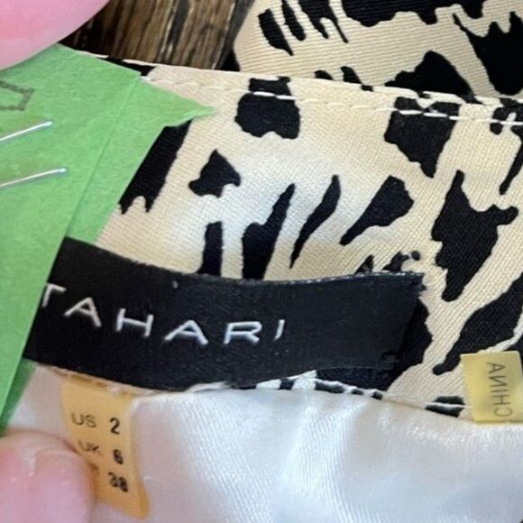 Elie Tahari Animal Print Shift Dress Size 2 - Picture 13 of 15